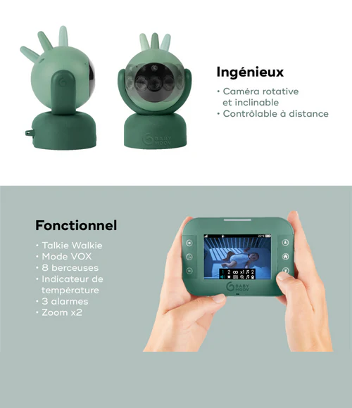 Babyphone Caméra rotative – YOO Twist BABYMOOV4