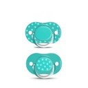 SUCETTE AVEC TÉTINE PHYSIOLOGIQUE +18 M X 2 UNITÉS LES BASES - SUAVINEX