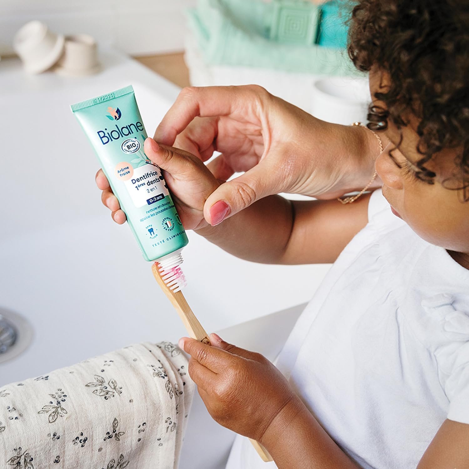 Dentifrice 1ères dents 2 en 1 certifié biologique