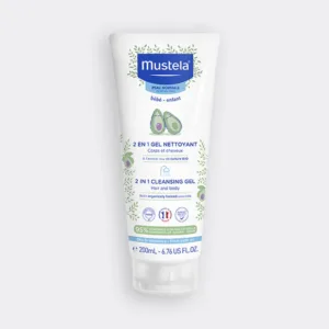 Gel Nettoyant 2 en 1 Bébé à l'avocat BIO Mustela