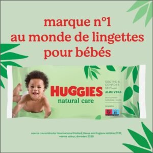 Lingettes pour bébé Huggies Natural Care