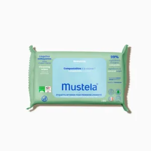 Lingettes nettoyantes compostables Mustela