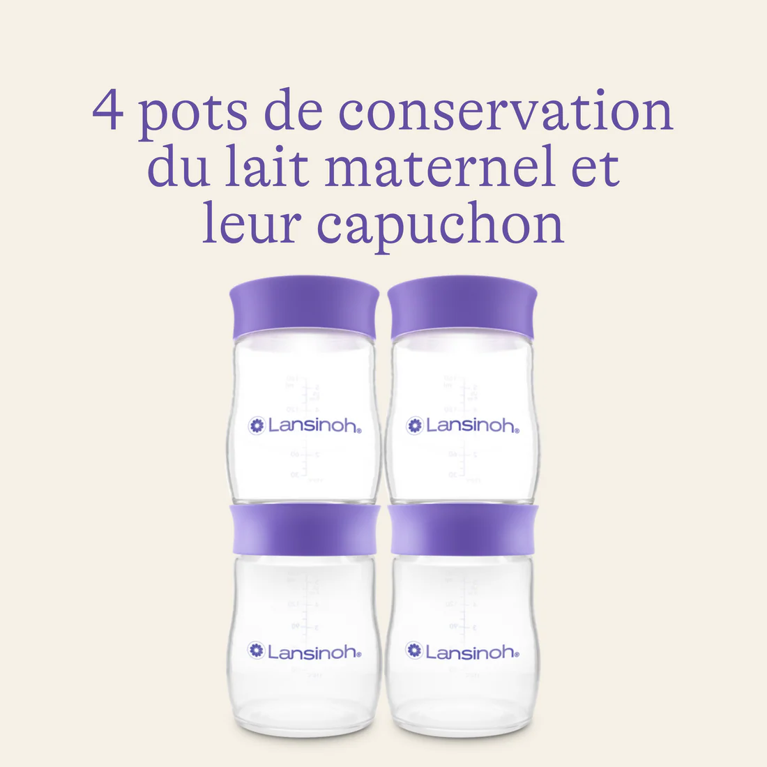 Pots de conservation de lait maternel3