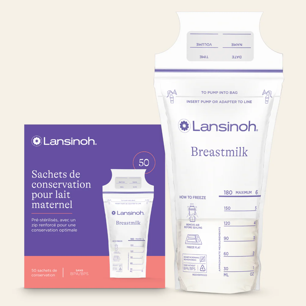 Sachets de conservation de lait maternel 50PS LANSINOH
