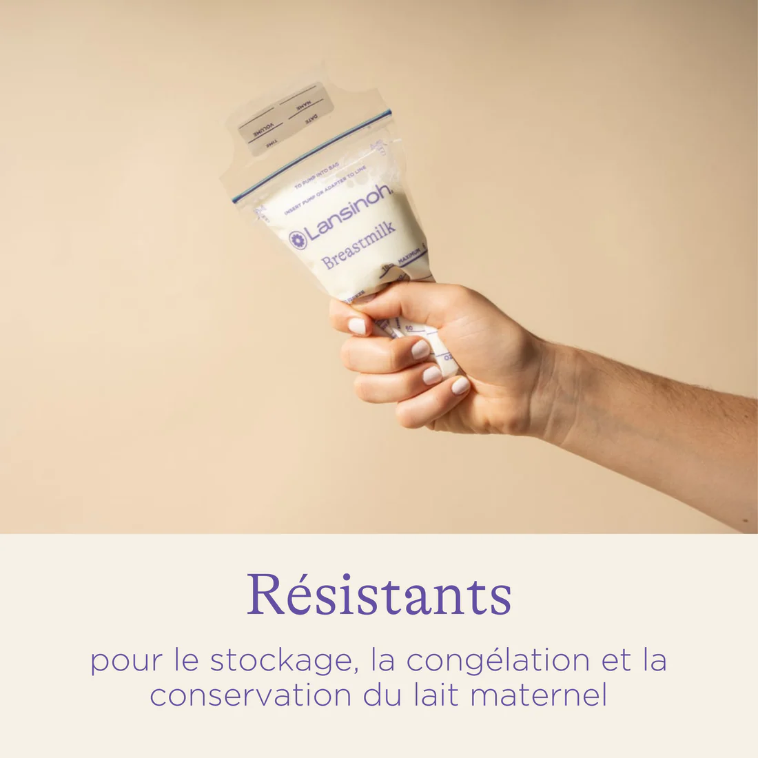 Sachets de conservation de lait maternel