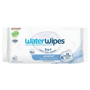 Lingettes à l'eau WaterWipes NOUVEAU Peau Sensible+ Nouveau-Né et Bébé