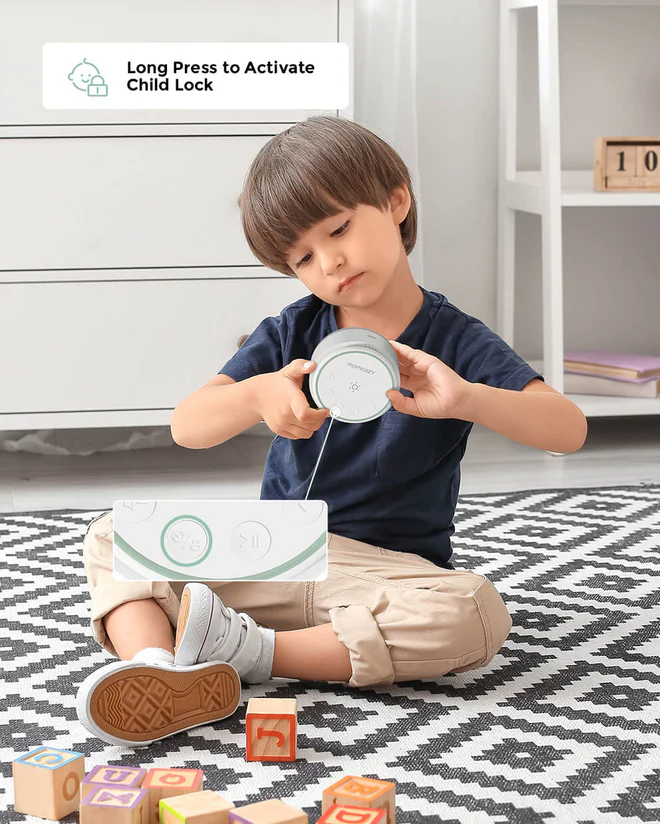 Machine sonore portable pour bébé Momcozy – Bruit blanc, Longue durée de batterie2
