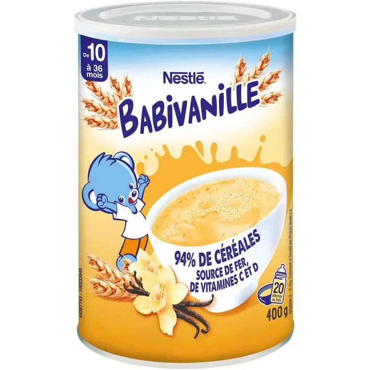 NESTLÉ Céréales Babivanille, 10 a 36 mois