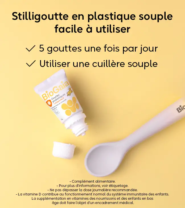 BioGaia Gouttes probiotiques 10ml + vitamine D
