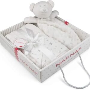 Couverture Bubble Bear 110 x 80 cm + Doudou – naf naf