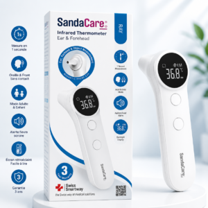 INFRARED THERMOMETER EAR & FOREHEAD SANDACARE